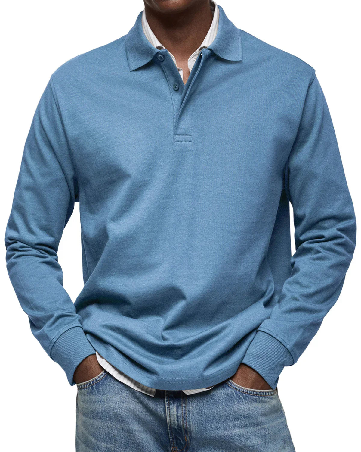 Benno™ | Men's Casual Long Sleeve Polo Shirt