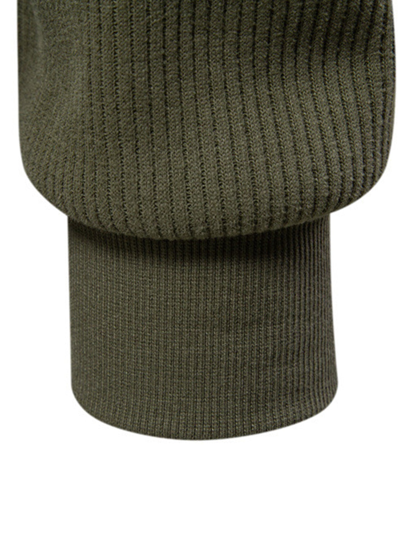 Ribbed Raglan Sleeve Quarter Zip Sweatshirt