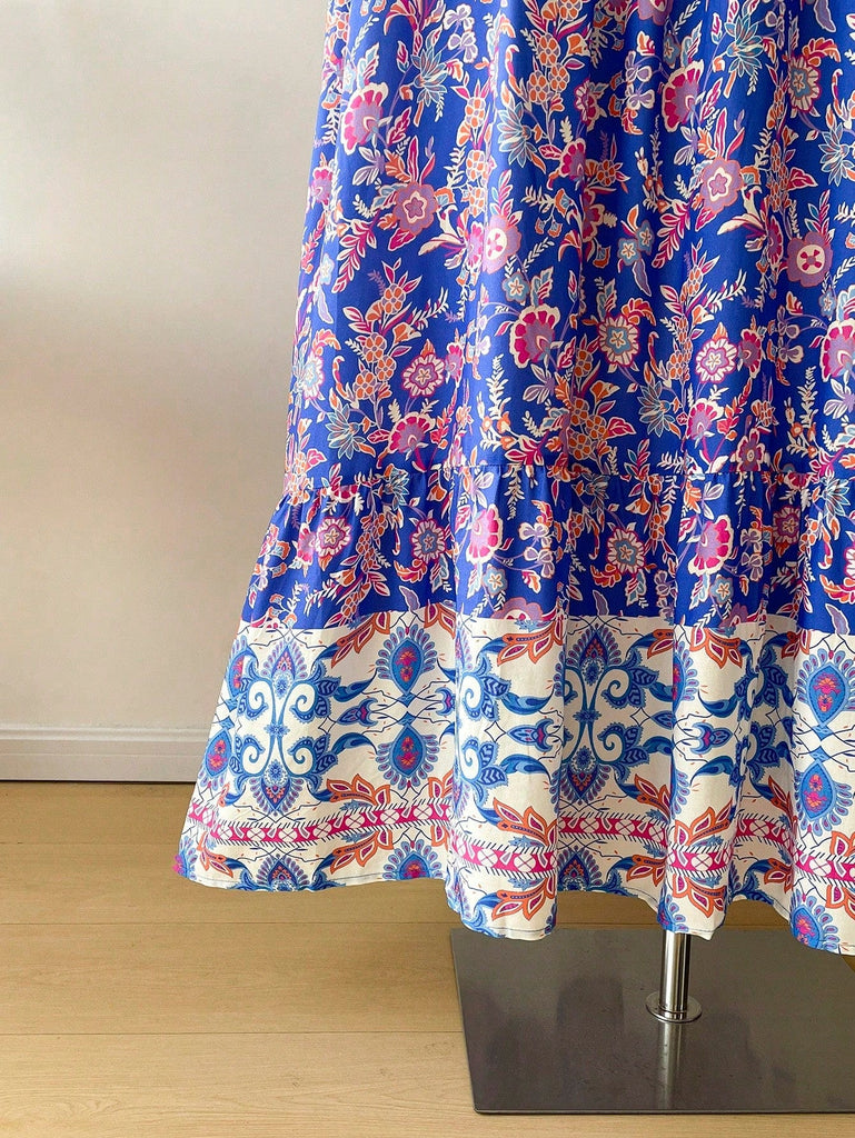 Boho Floral Maxi Dress – Plus Size
