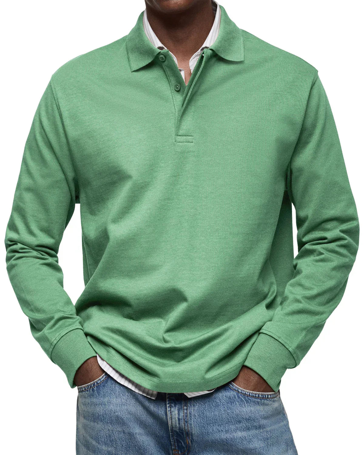 Benno™ | Men's Casual Long Sleeve Polo Shirt