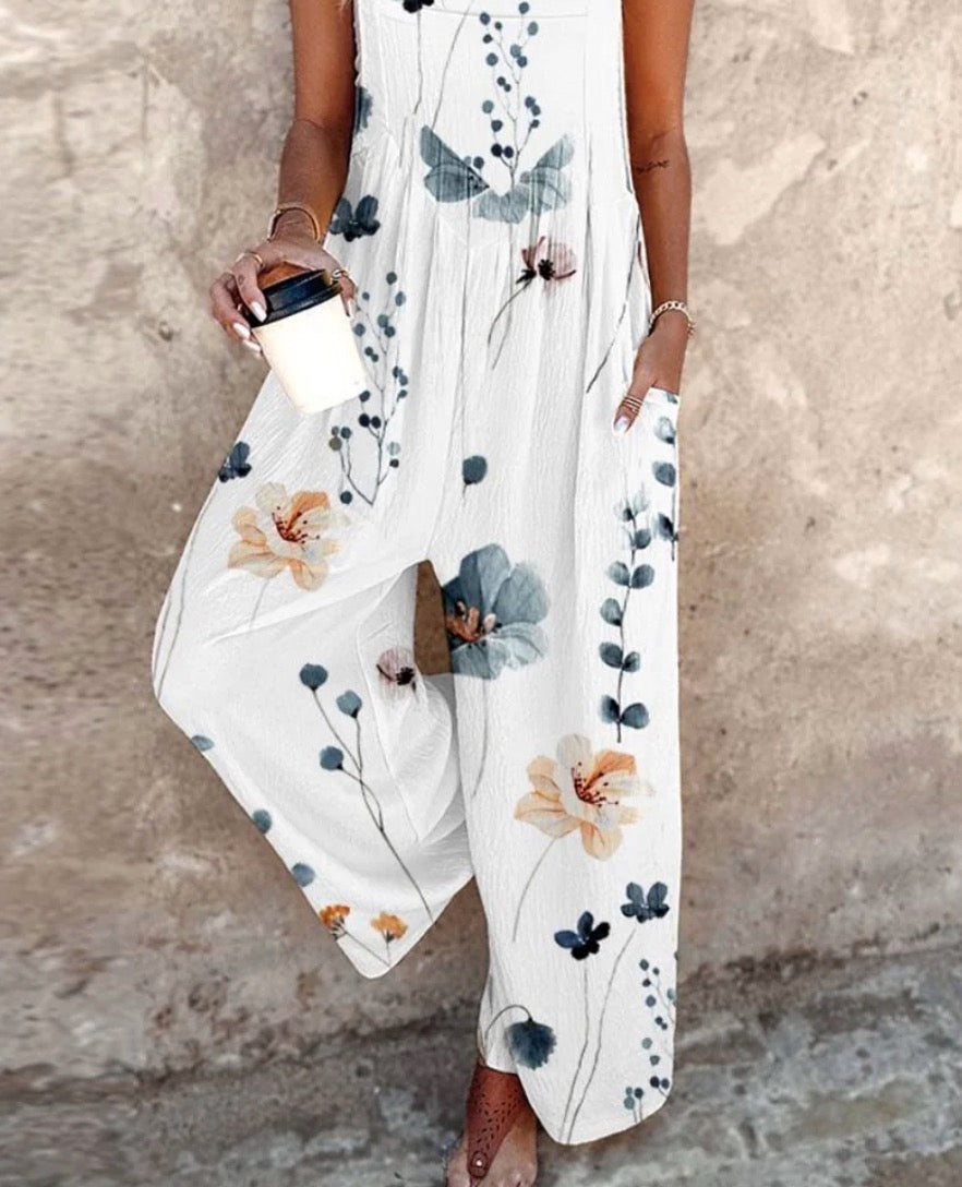 Fiona Jumpsuit with Floral Print