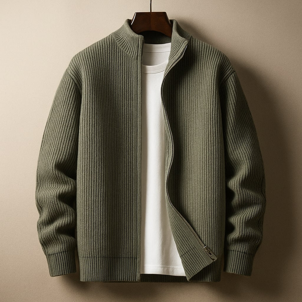 PULL CÔTE À CÔTE AVEC ZIP POUR HOMME