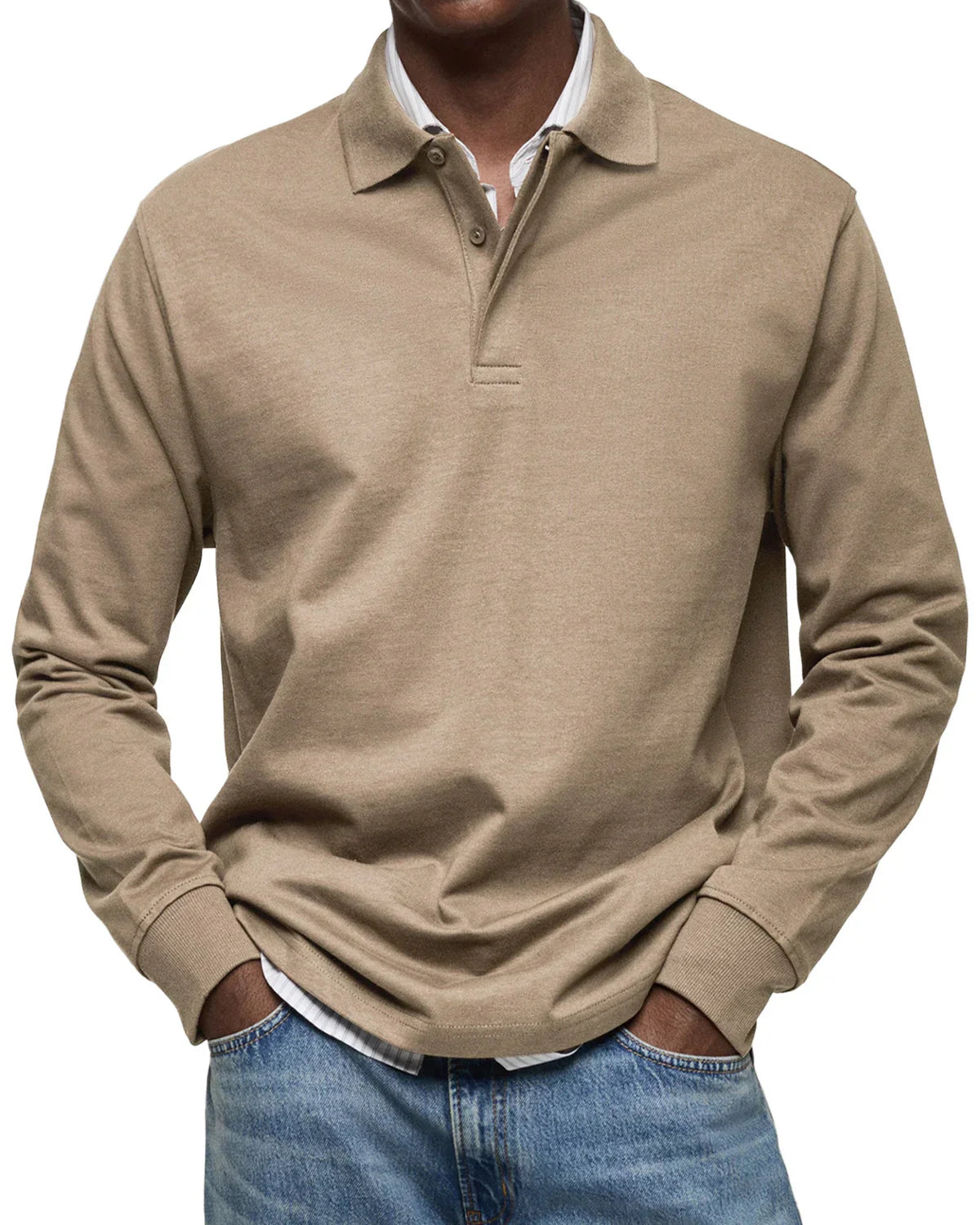 Benno™ | Men's Casual Long Sleeve Polo Shirt