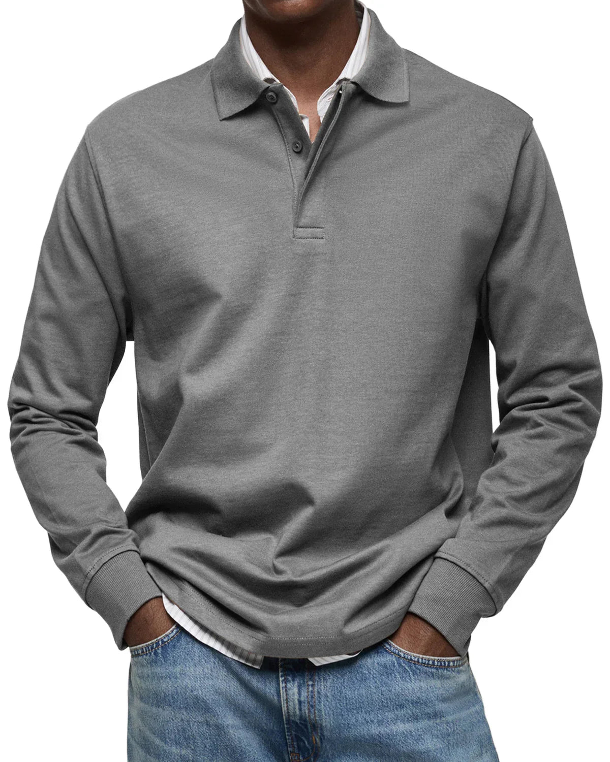 Benno™ | Men's Casual Long Sleeve Polo Shirt