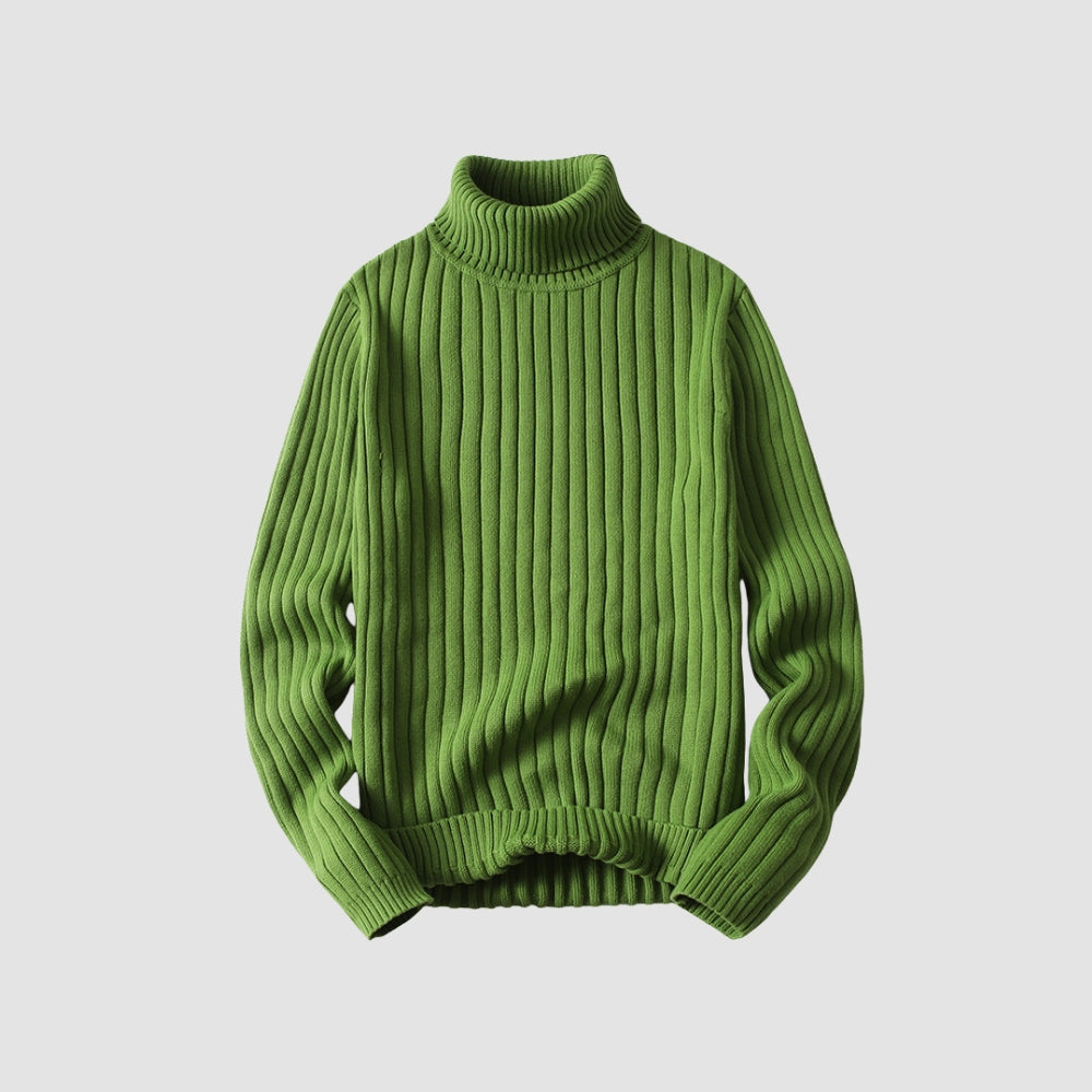 MV Twisted Turtleneck Knit Sweater