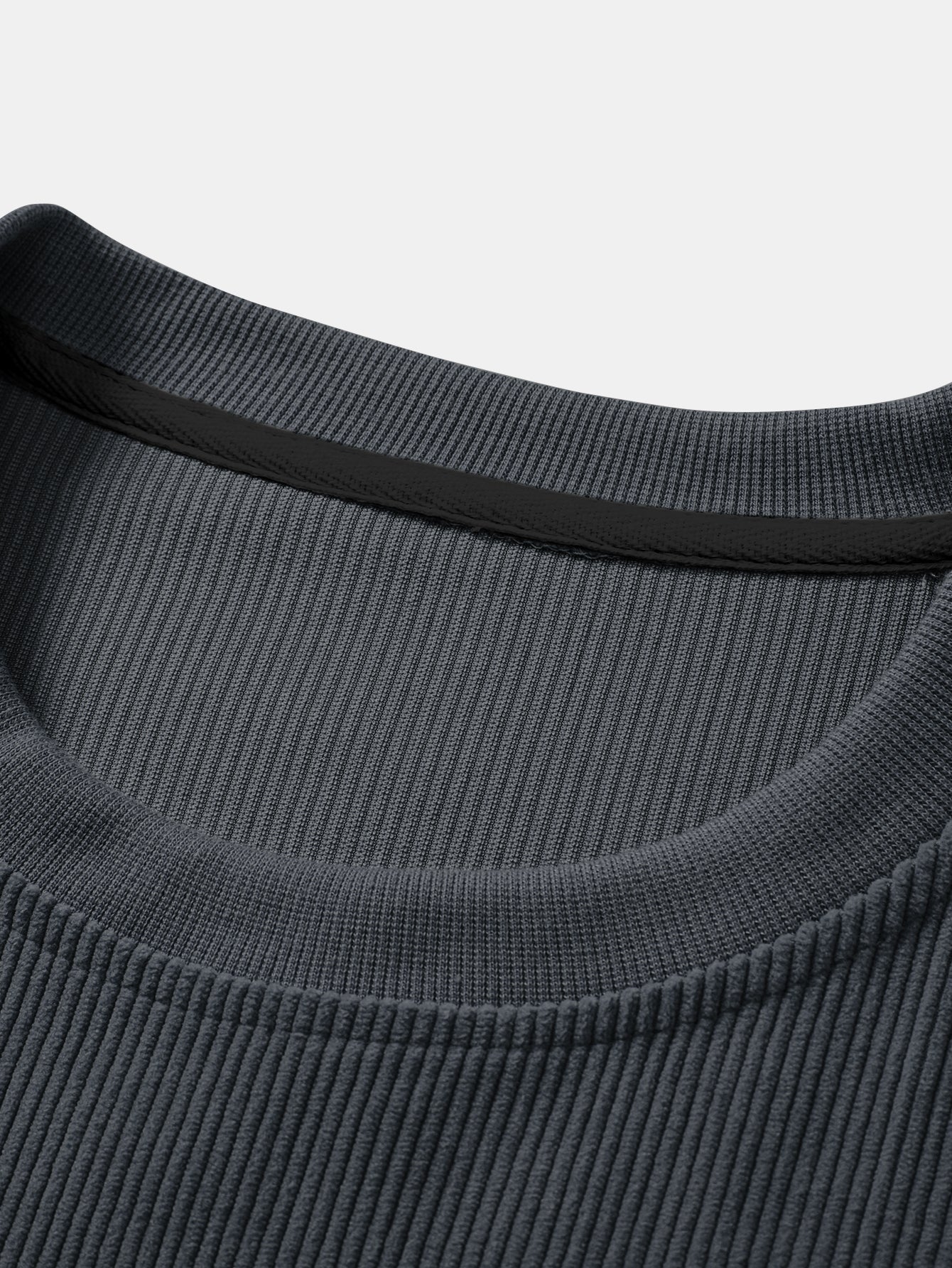 2 In 1 Crew Neck Stretch Corduroy Sweatshirt