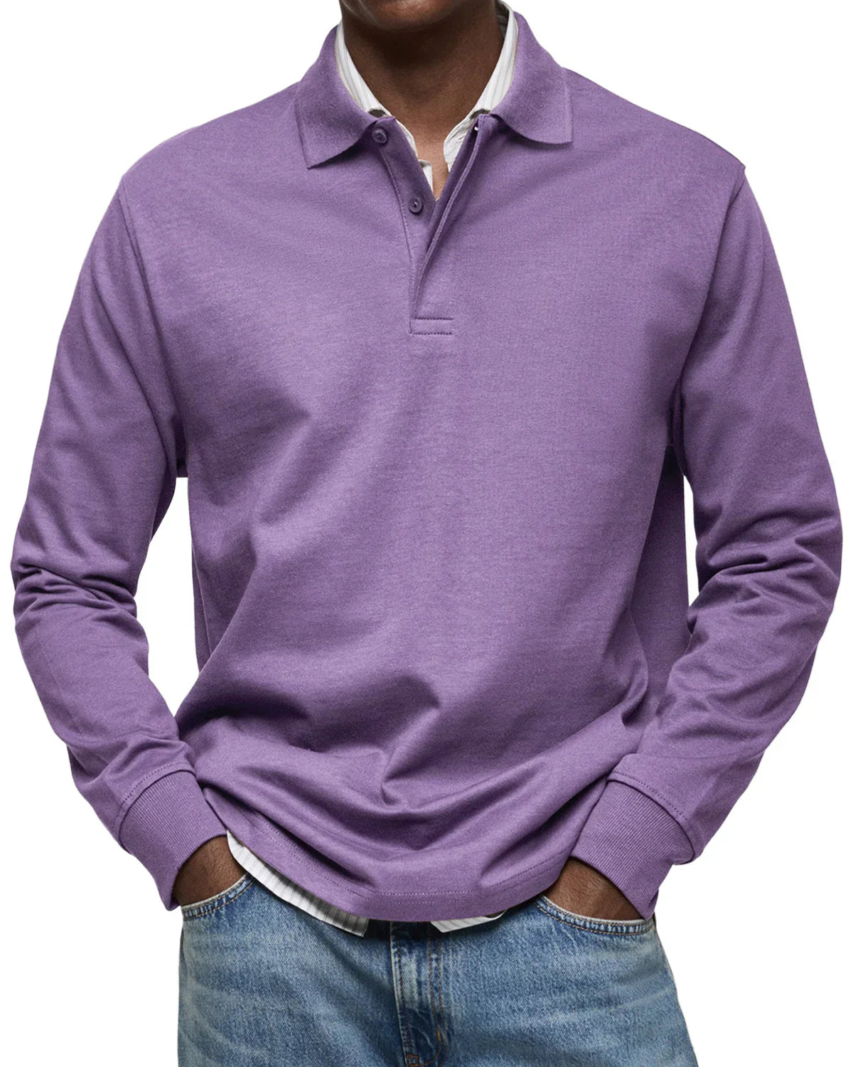 Benno™ | Men's Casual Long Sleeve Polo Shirt