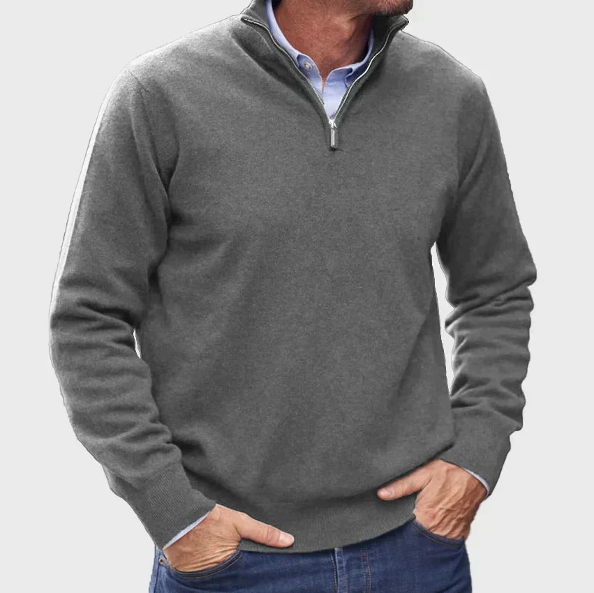 PULL AVEC ZIP POUR HOMME