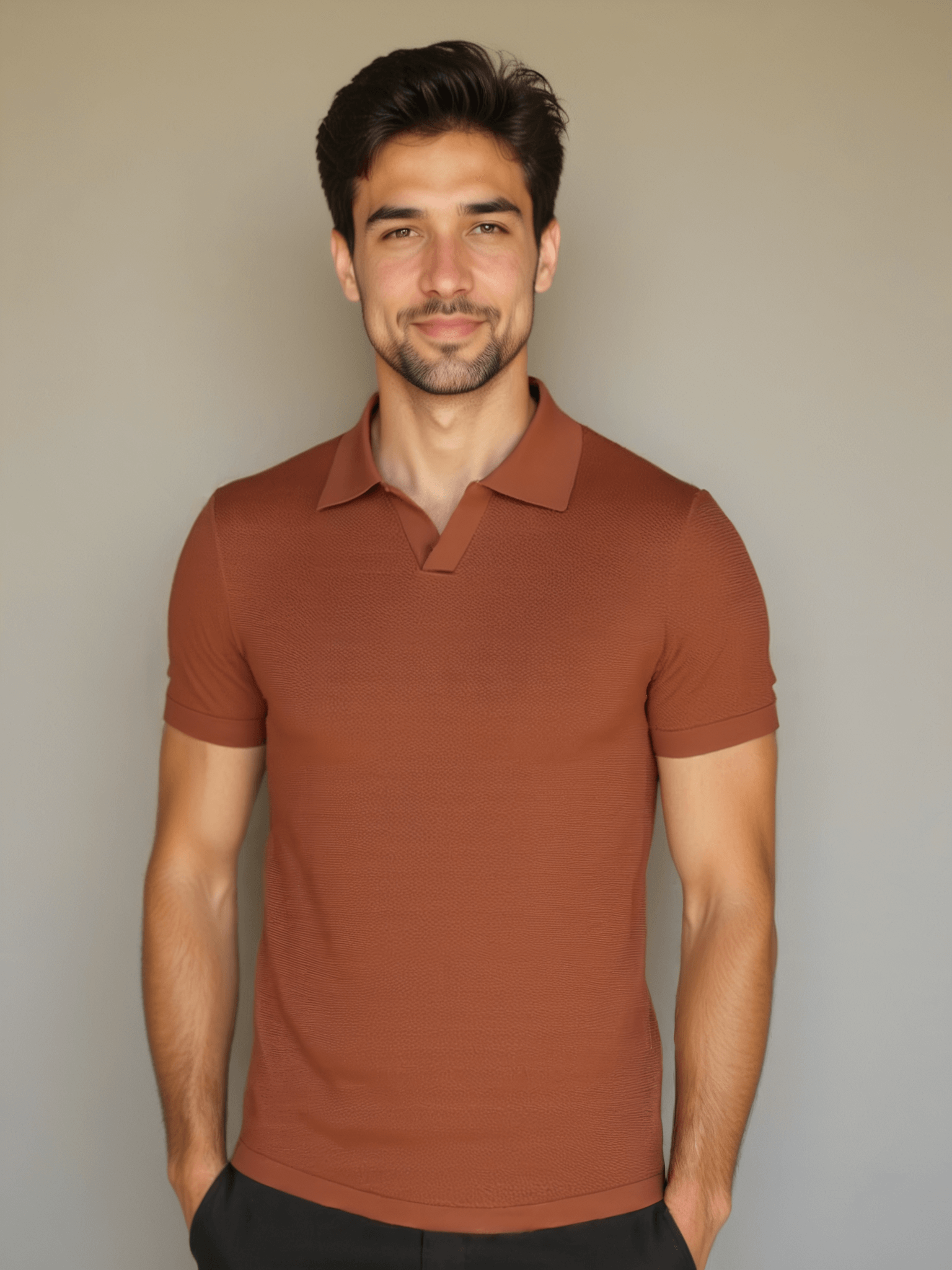 Short Sleeve Polo Without Buttons Daily