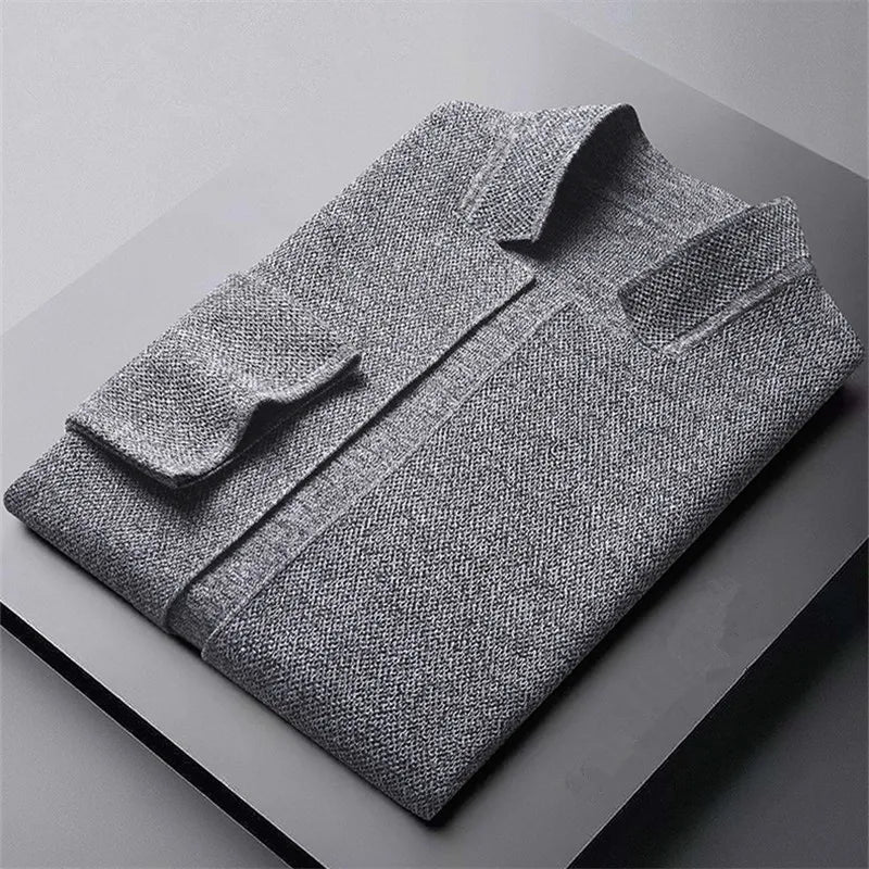 CARDIGAN EN LAINE TRICOTÉE FOR MEN