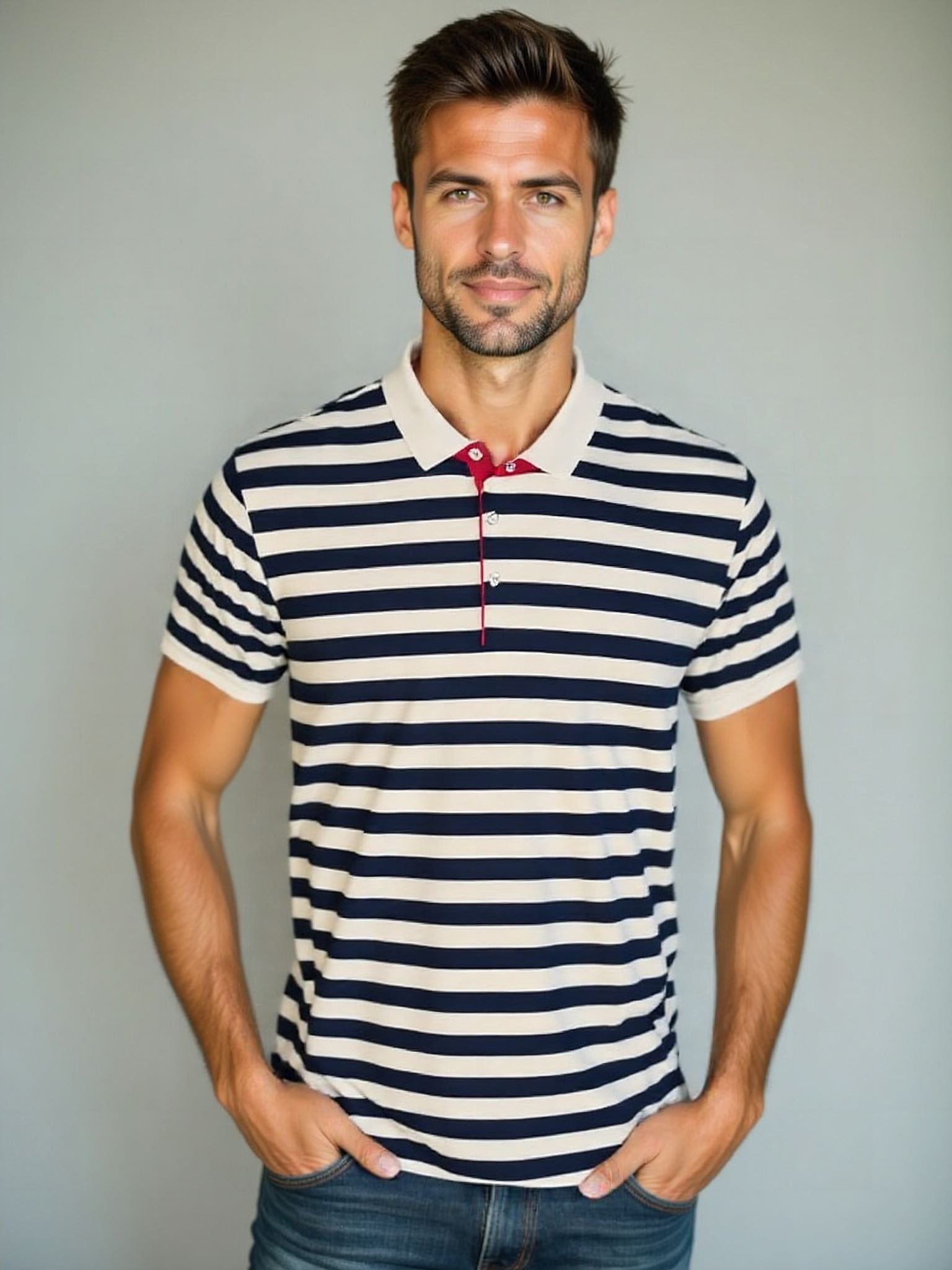 Striped Summer Polo