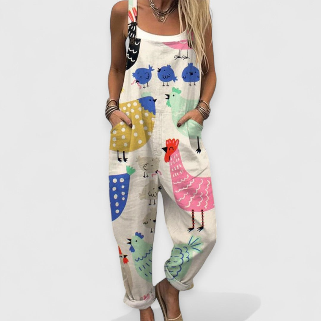 Freya | Vintage Wide-Leg Jumpsuit