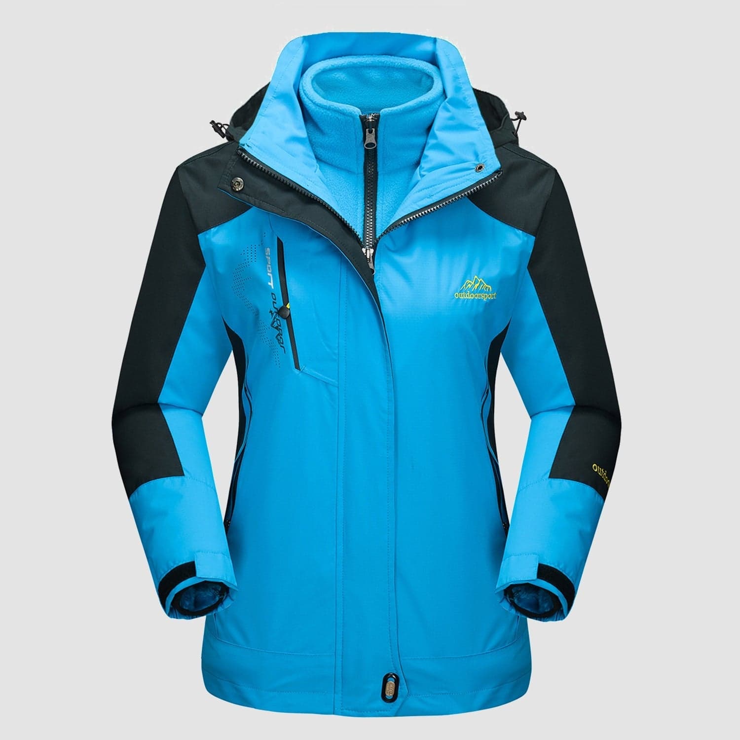 Gusta l Waterproof Winter Coat, Fleece Lined, Hooded Ski & Hiking Jacket