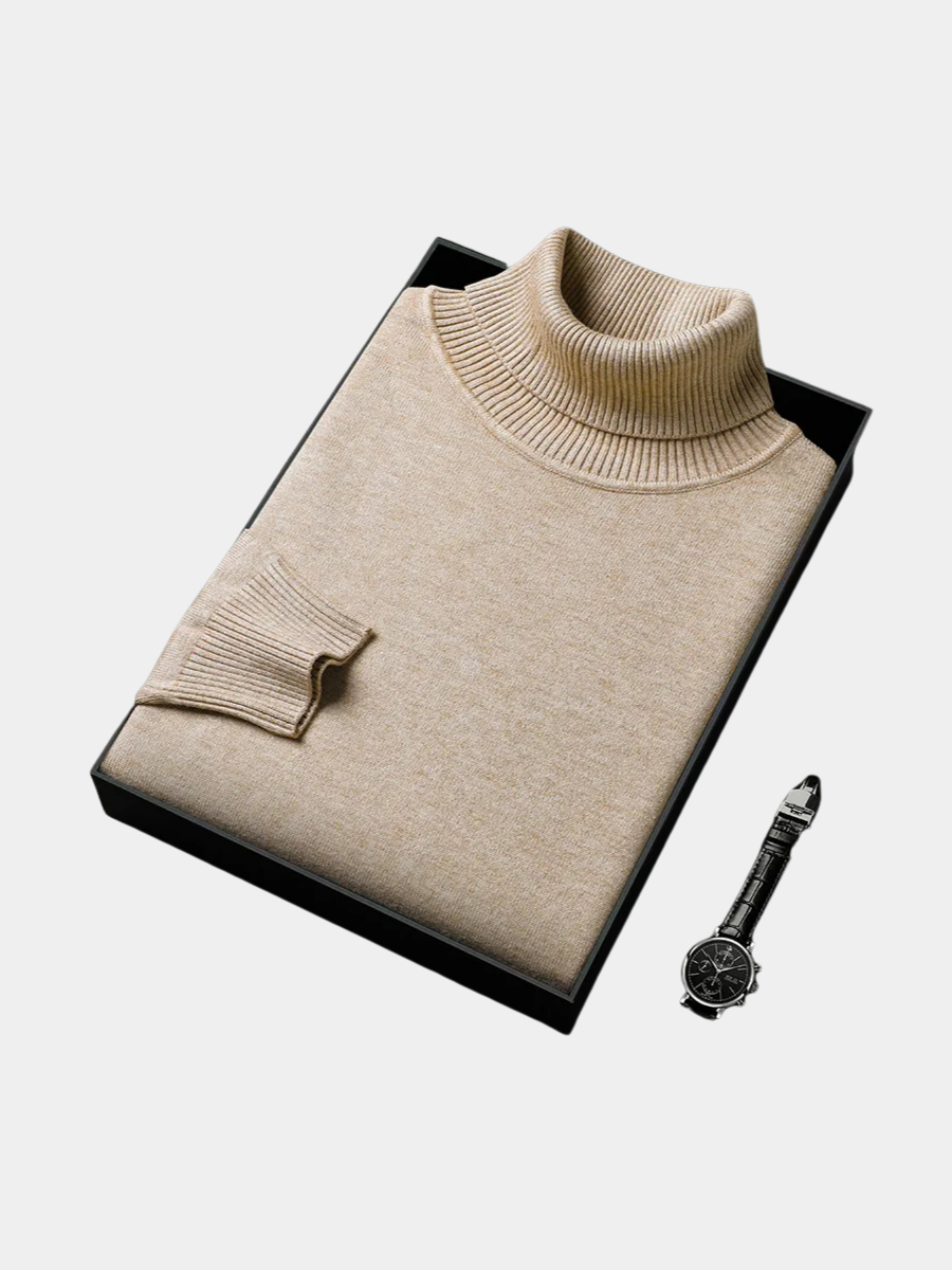 PULL À COL HAUT ÉLÉGANT