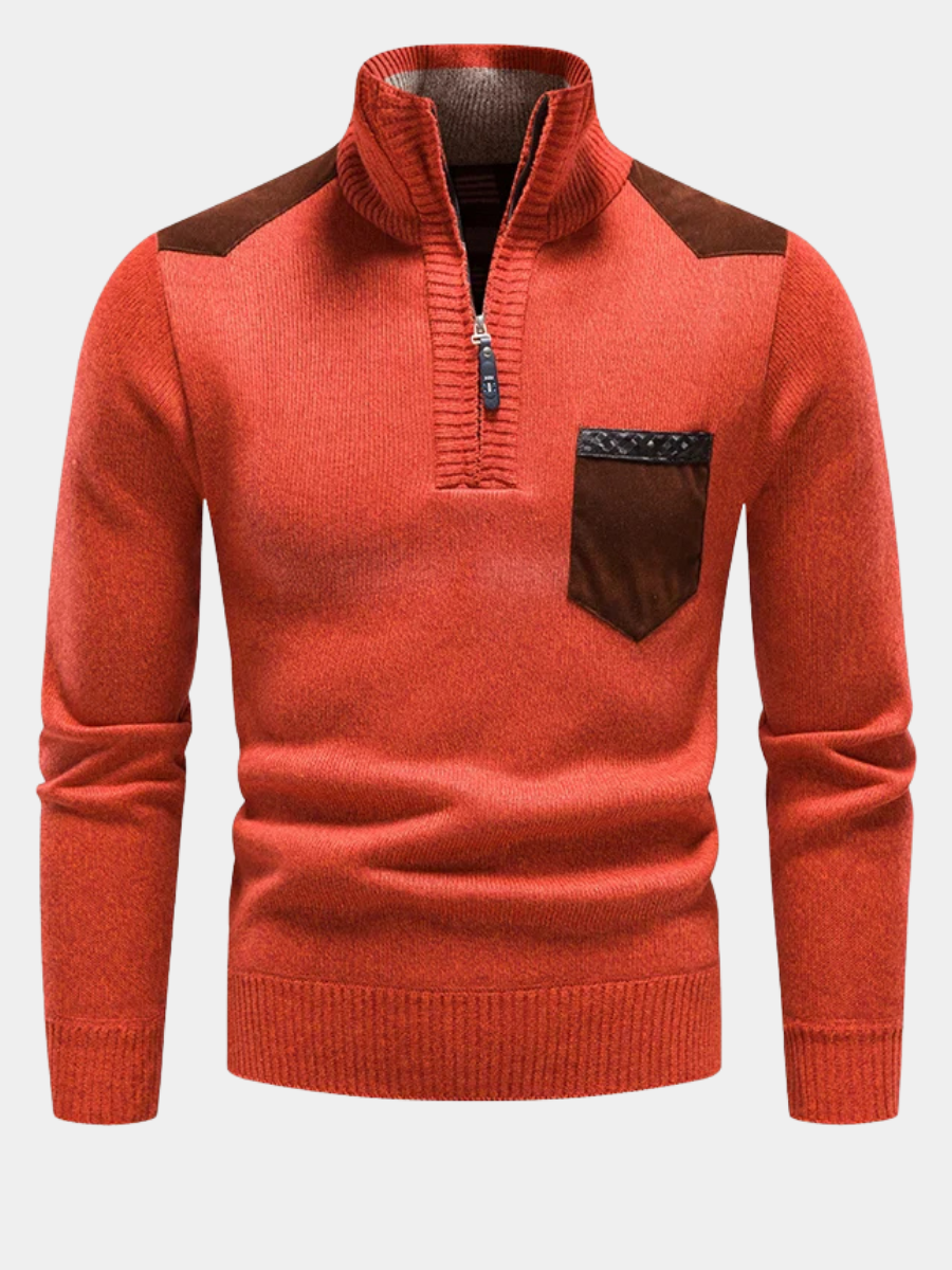 PULL HOMME EN POLAIRE AVEC ZIP