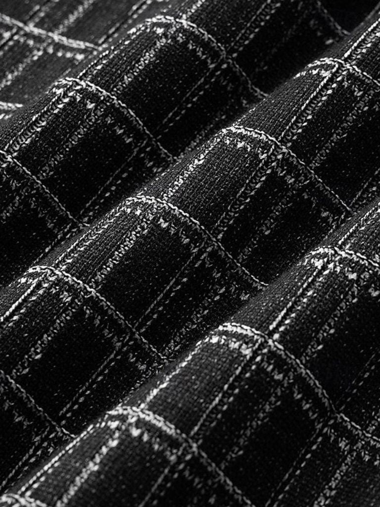 Classic Black Knit Polo