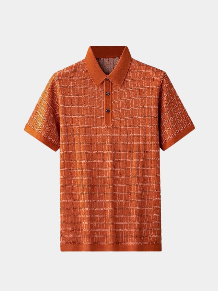 Classic Black Knit Polo