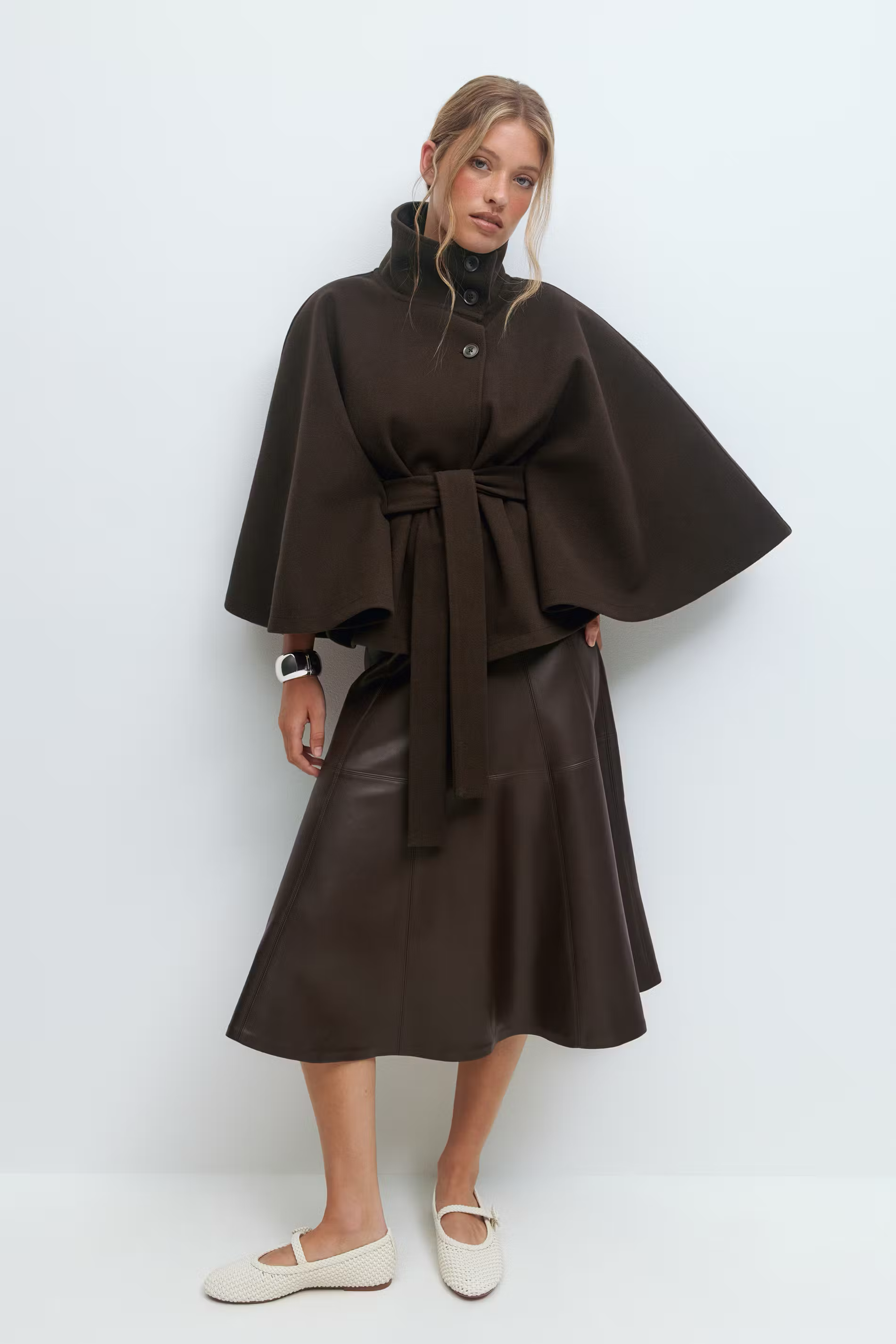 Sienna Belt Cape Jacket