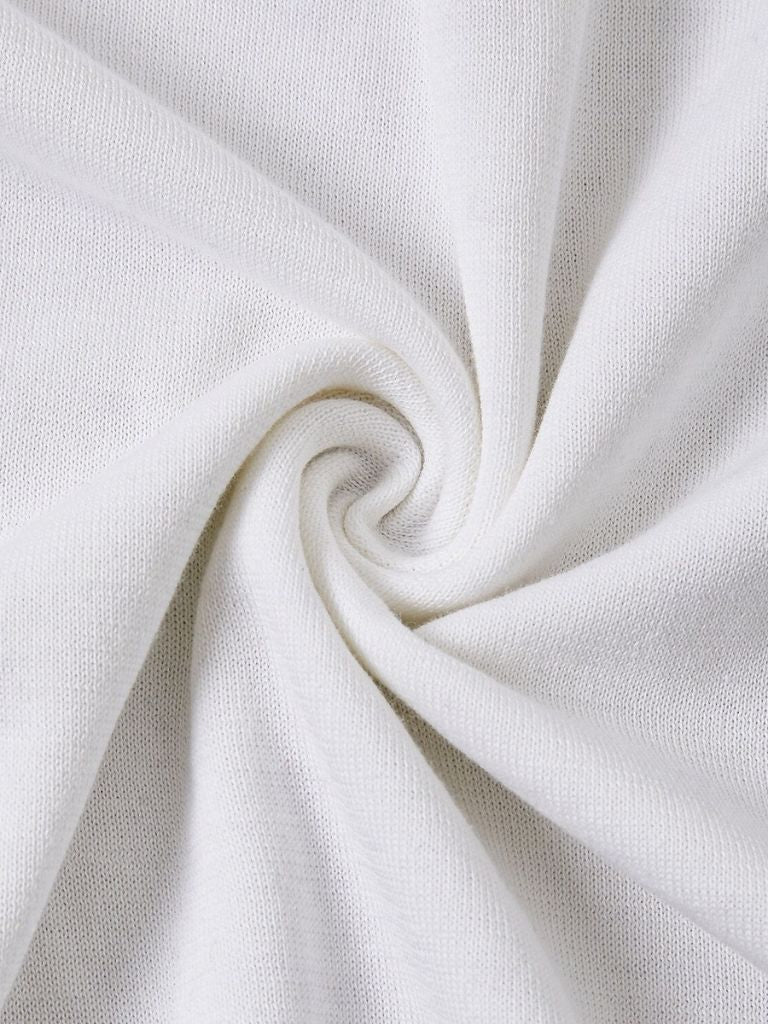 Ivory Elite Long Sleeve Polo Leviana