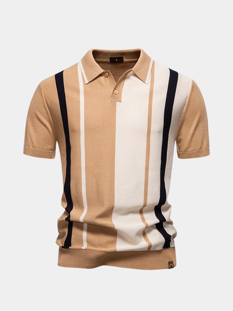 Retro Striped Polo