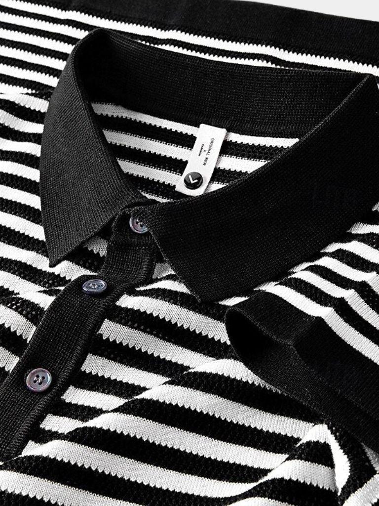 Classic Striped Polo