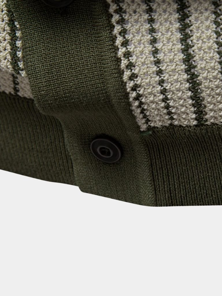 Striped Knit Polo