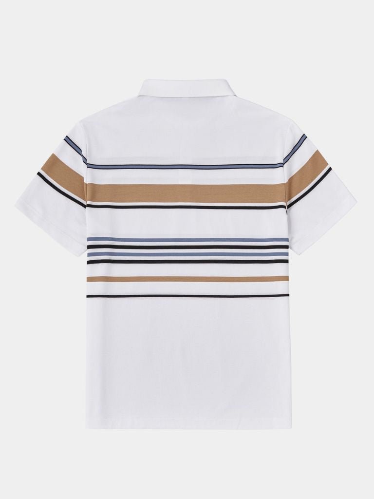 Sunset Striped Polo