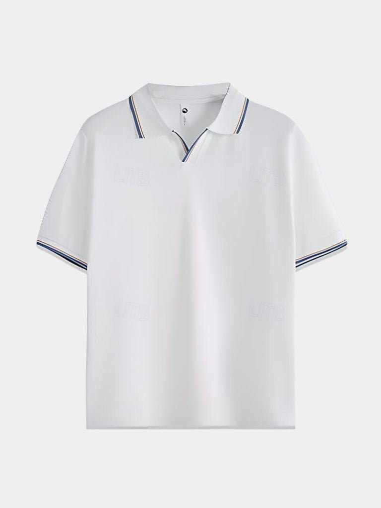 Timeless Black V-Neck Polo