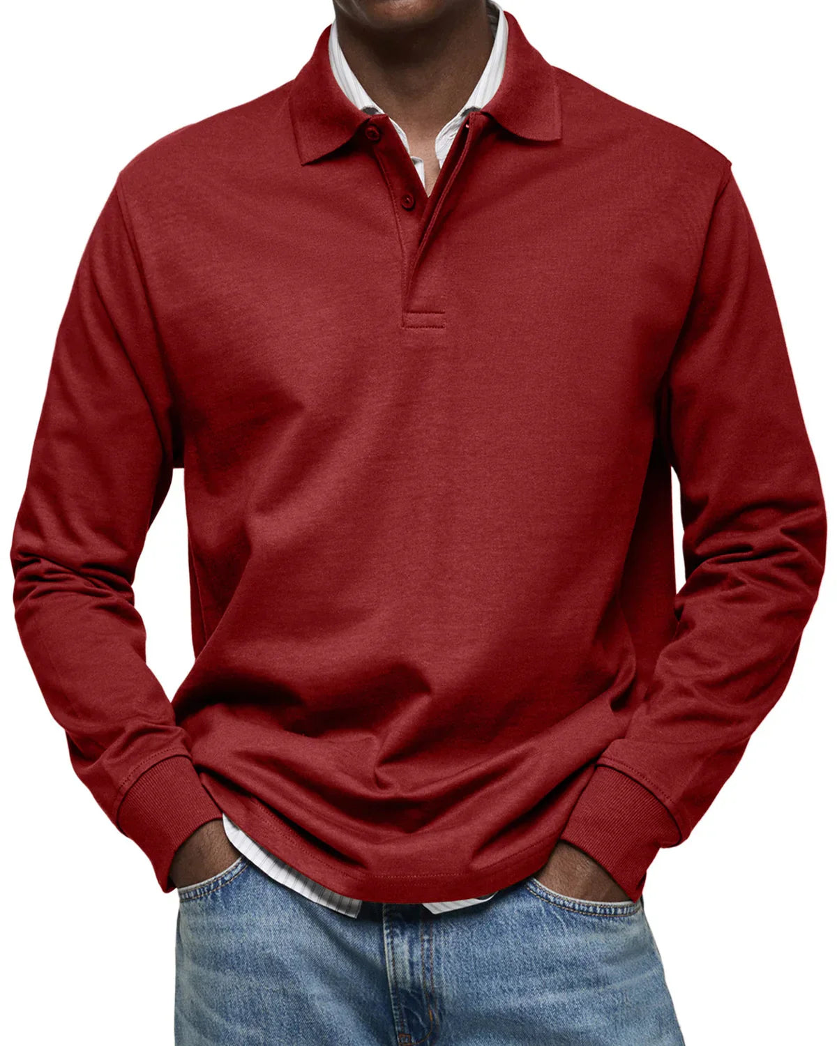Benno™ | Men's Casual Long Sleeve Polo Shirt