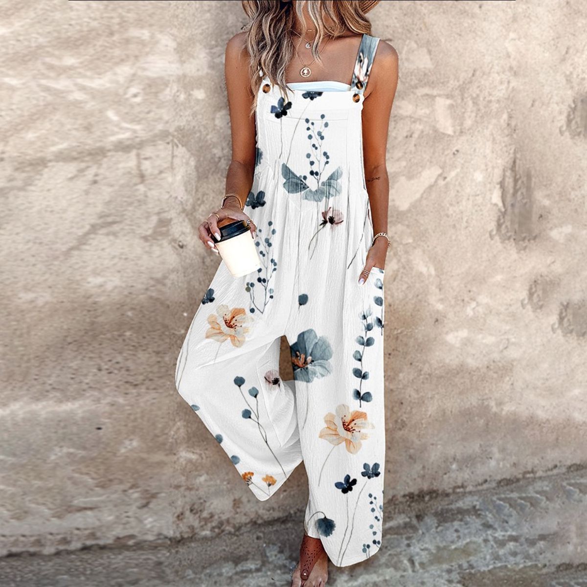 Fiona Jumpsuit with Floral Print