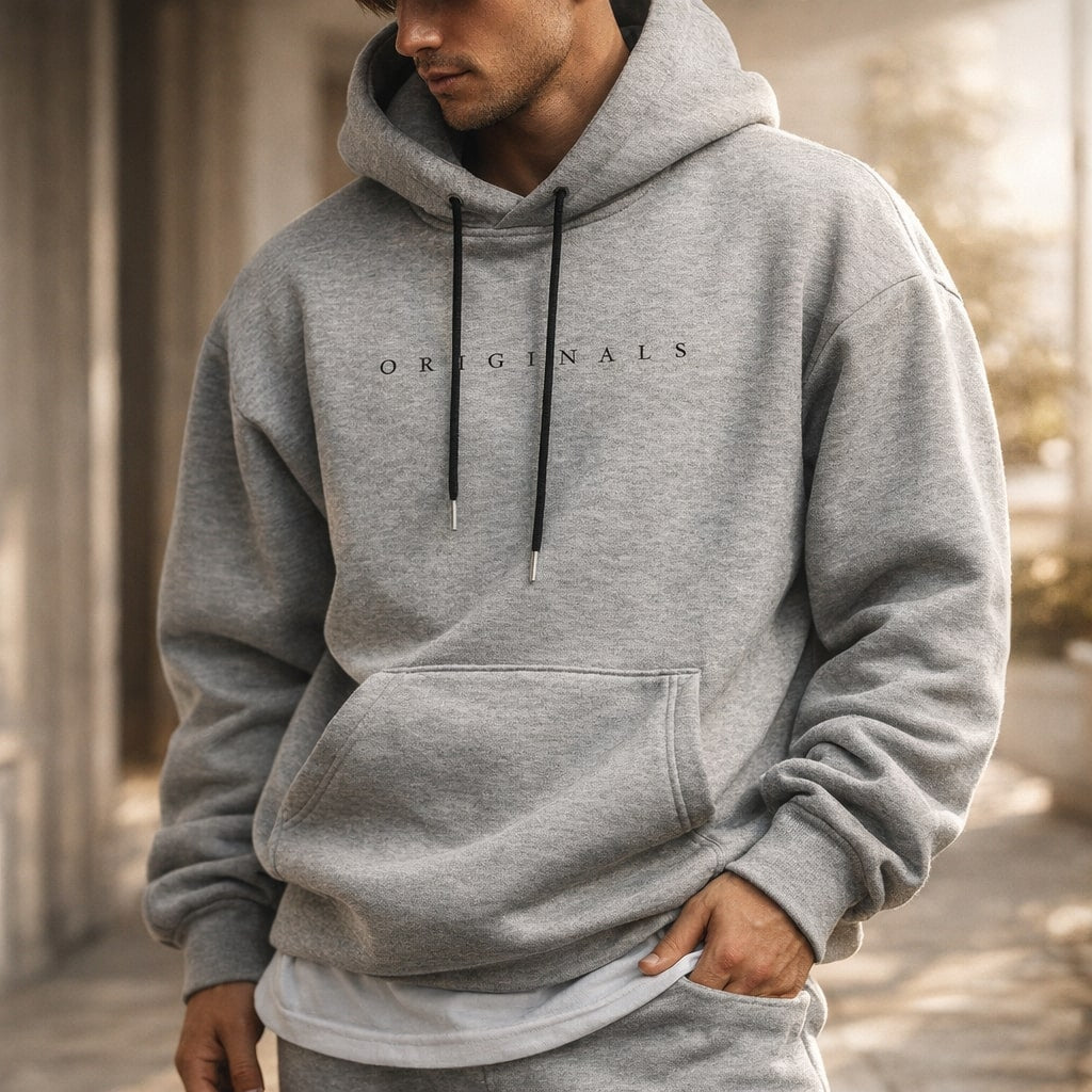 SWEAT À CAPUCHE DÉCONTRACTÉ POUR HOMMES