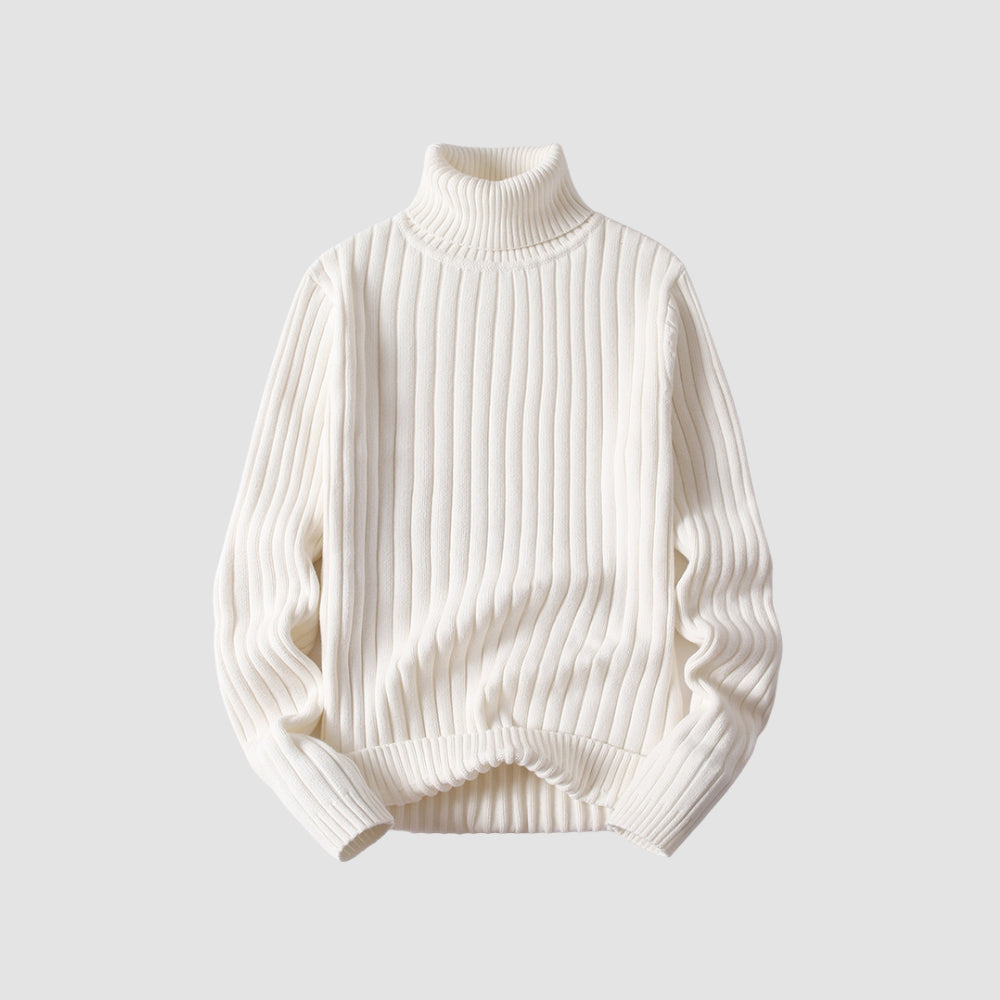 MV Twisted Turtleneck Knit Sweater
