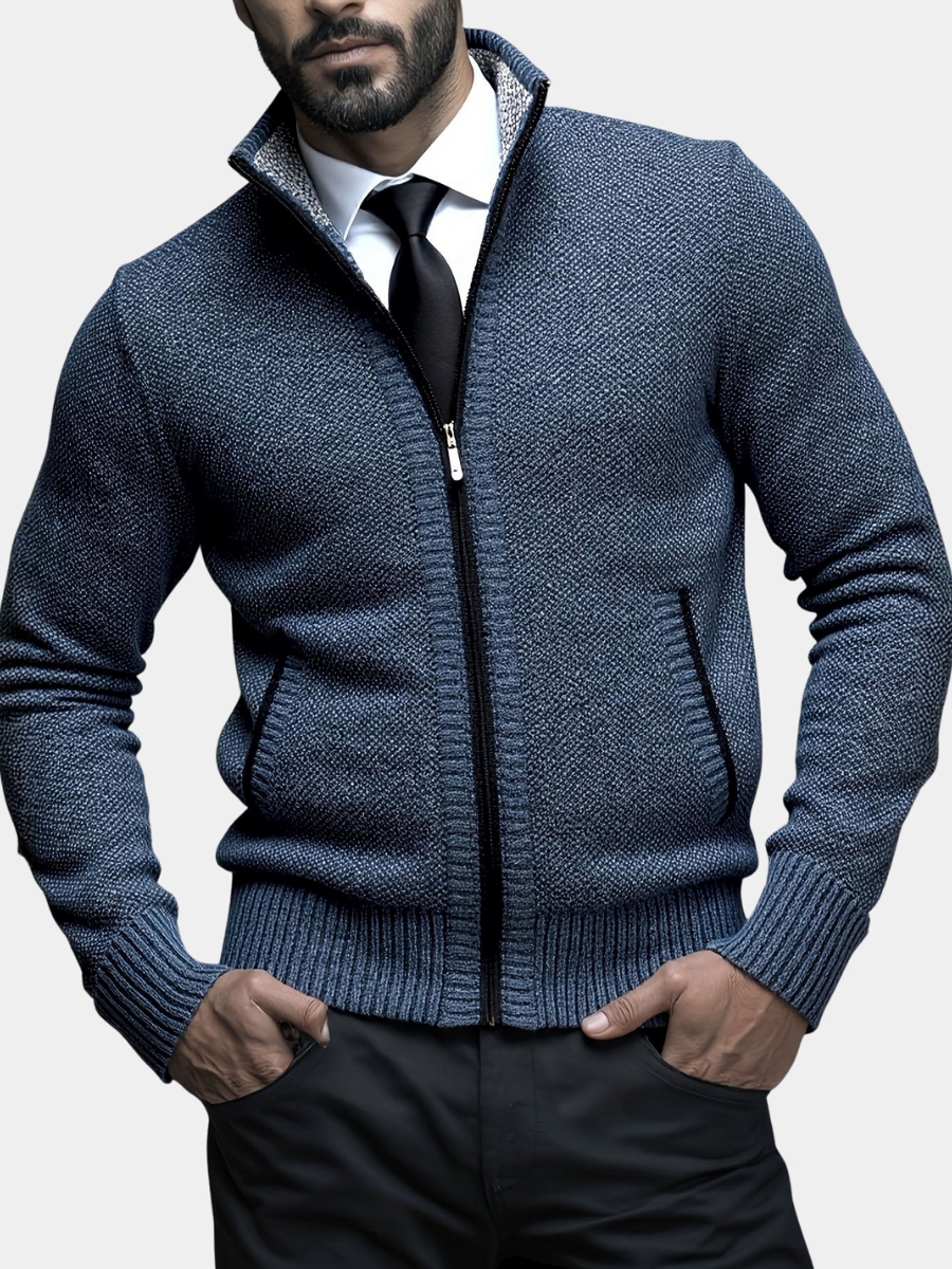 GILET HOMME LUXE AVEC FERMETURE ÉCLAIR