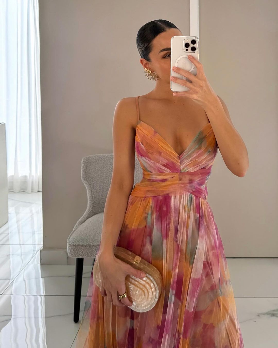 Giselle - Robe maxi envoûtante à imprimé floral