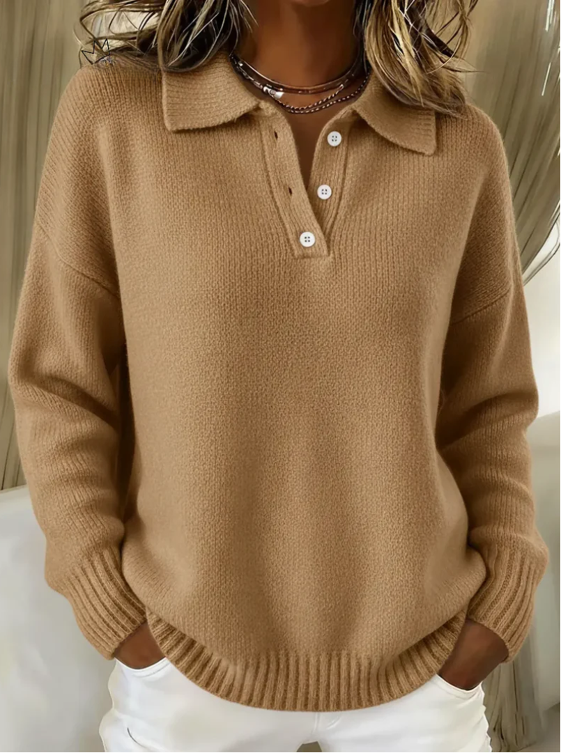 Hayden Nova | Soft Knit Polo Sweater