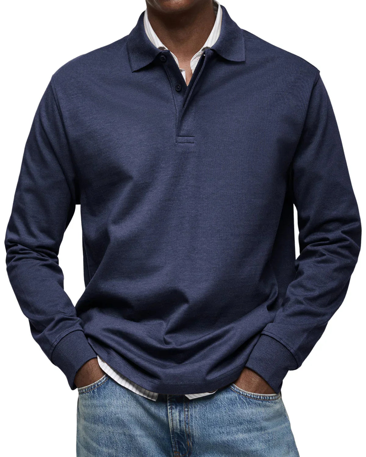 Benno™ | Men's Casual Long Sleeve Polo Shirt