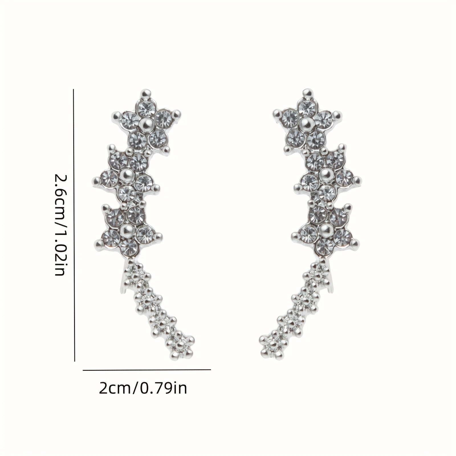 Boucles d'oreilles intemporelles en fleurs