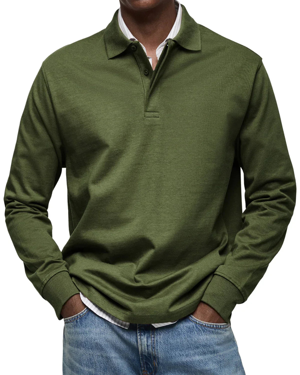 Benno™ | Men's Casual Long Sleeve Polo Shirt