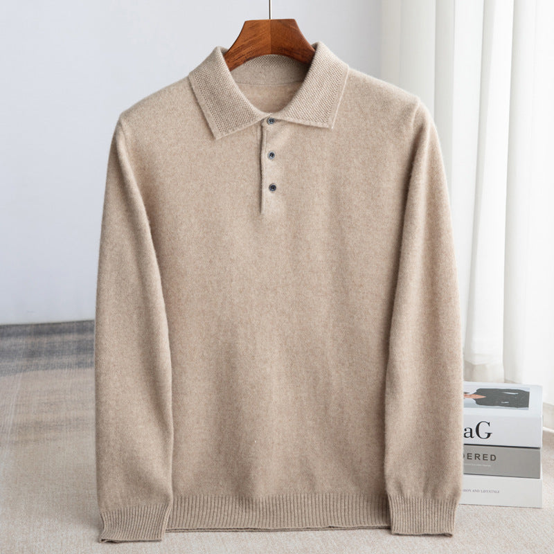 PULL POLO HOMME CLASSIQUE (LAINE HAUT DE GAMME)