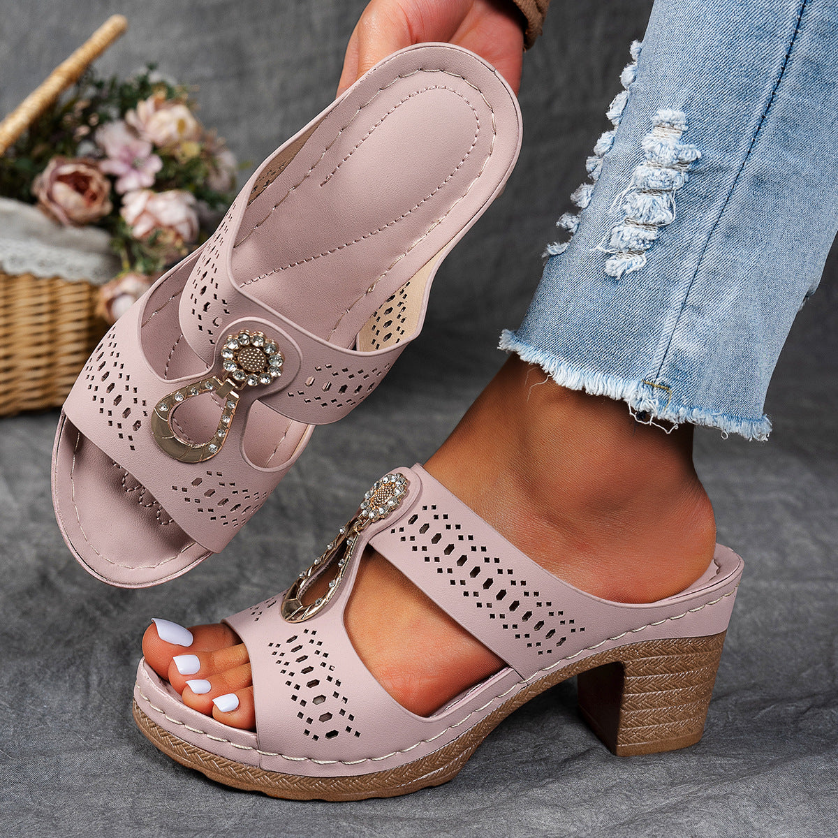Isabella™ | Sandales Confort Orthopédique à Talon Haut
