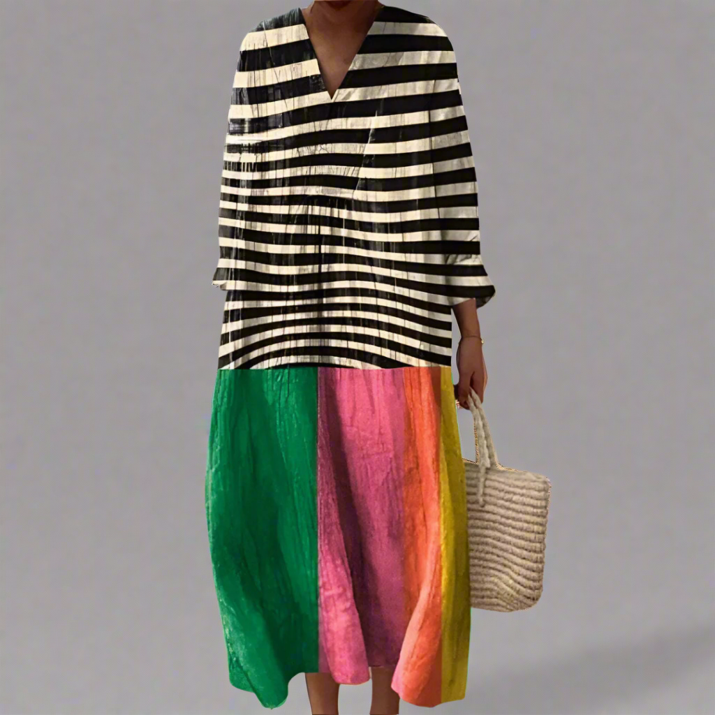 Zara | Elegant Geometric Dress