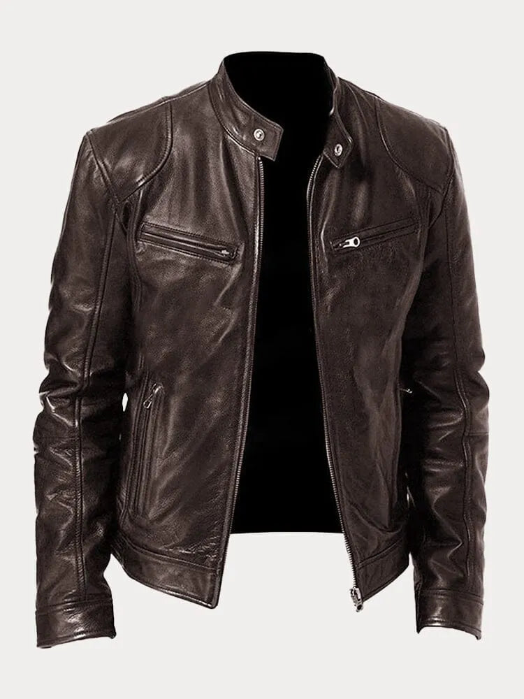 Armand™ | Veste en Cuir Café Racer