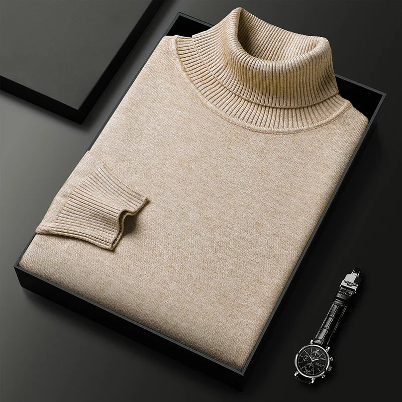 PULL À COL HAUT ÉLÉGANT