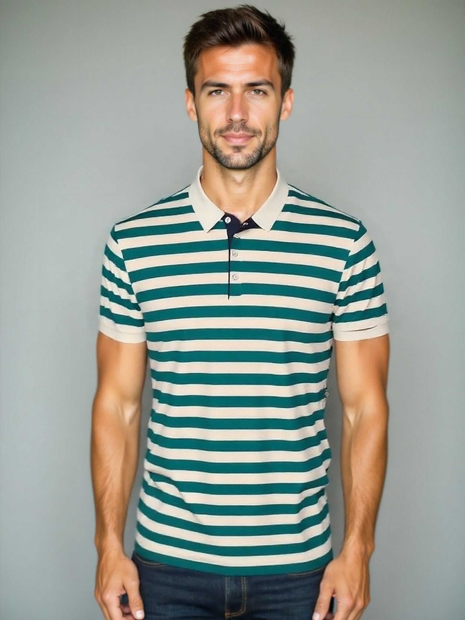 Striped Summer Polo