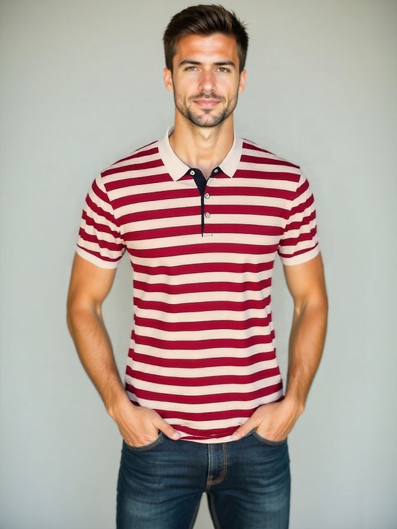 Striped Summer Polo
