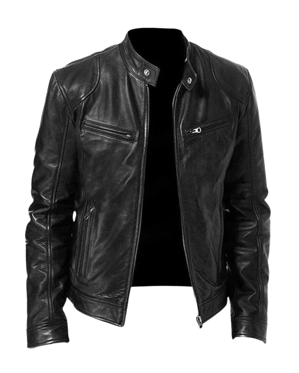 Armand™ | Veste en Cuir Café Racer