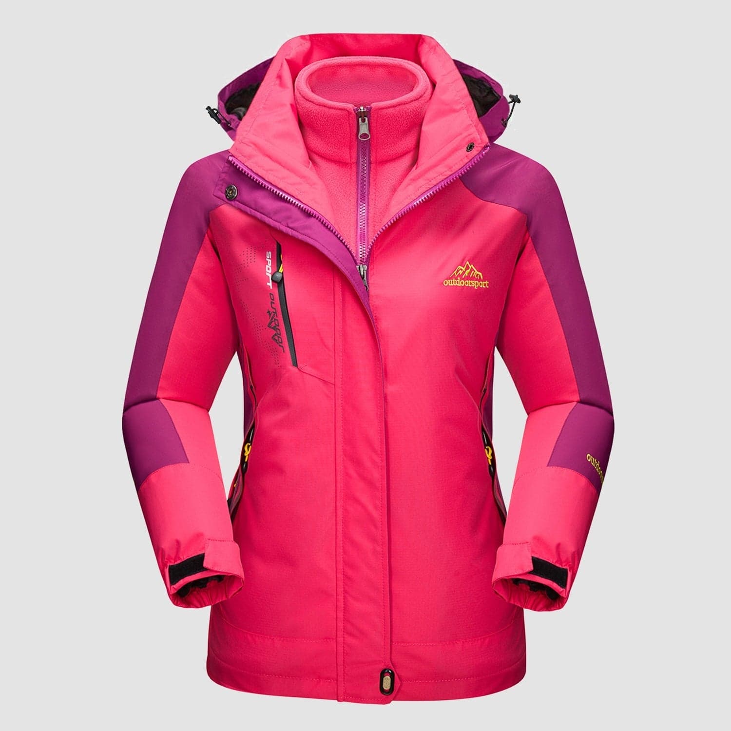 Gusta l Waterproof Winter Coat, Fleece Lined, Hooded Ski & Hiking Jacket