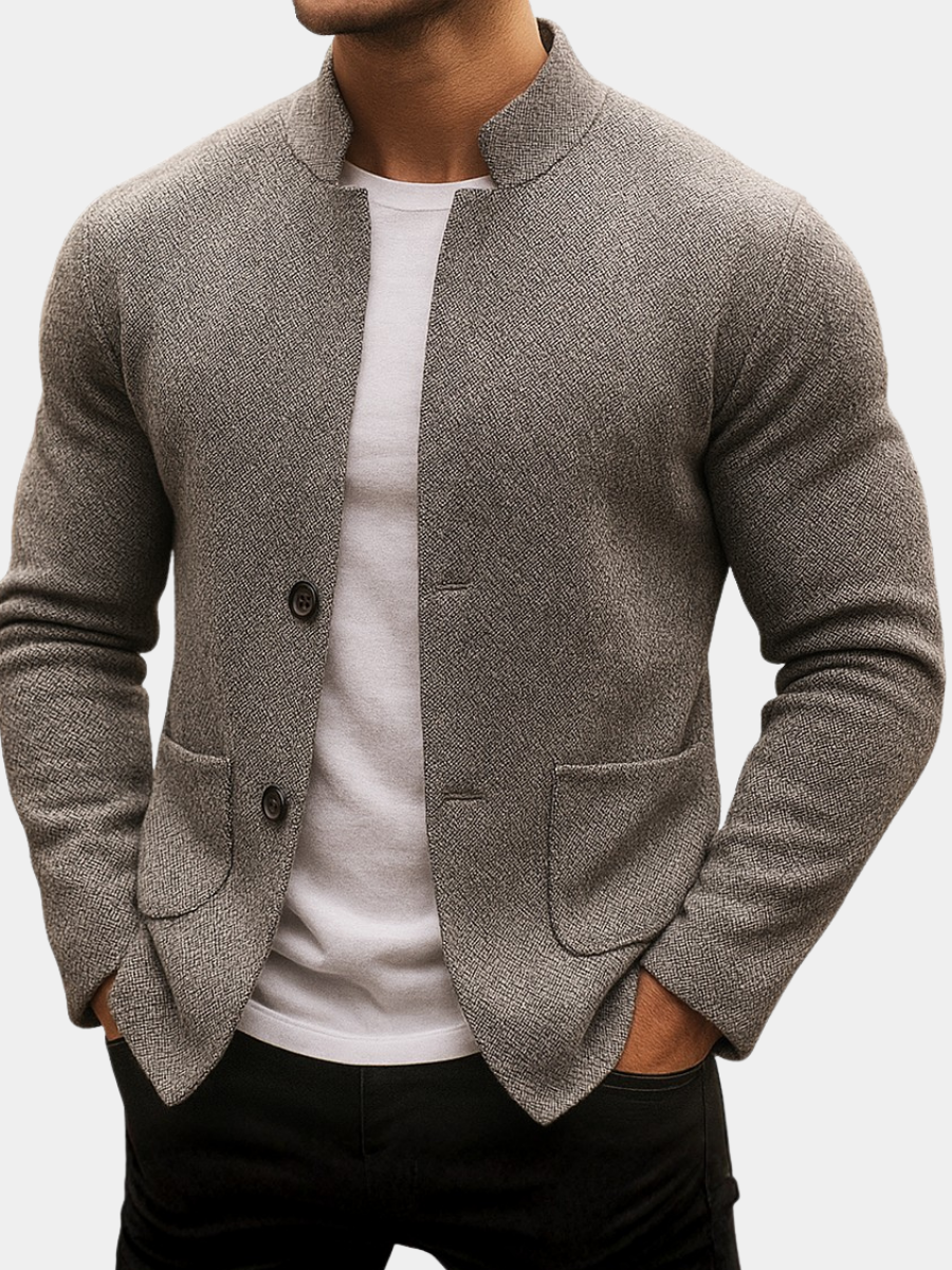 CARDIGAN EN LAINE TRICOTÉE FOR MEN