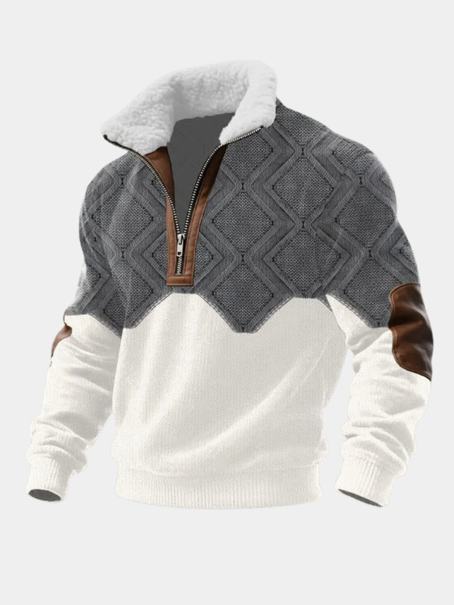 PULL À COL HAUT EN POLAIRE