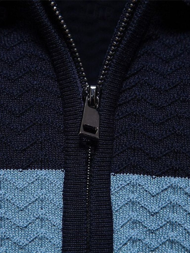 Classic Fitted Polo with Zip Collar and Short Sleeves - Finley & Family